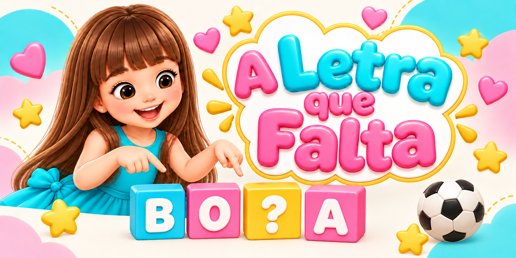 A Letra que Falta com a Letsy e blocos de letras